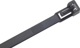 Sapiselco Opaska kablowa z nylonu, kolor czarny 280x 3,5mm 100 szt. odpinana SapiSelco