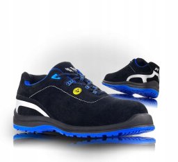 VM Footwear Półbuty ochronne VM FOOTWEAR Rimini 2185-S1P ESD, rozm. 42, czarno-niebieskie