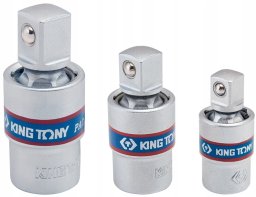 King Tony Zestaw przegubów kulowych 3 szt. 1/4''-1/2''