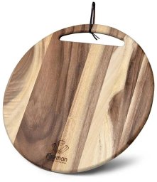 Deska do krojenia Fissman Deska do krojenia Akacja okrągła 41cm antybakteryjna