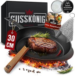 Patelnia Landmann Gusskönig Wypalana patelnia żeliwna 30cm