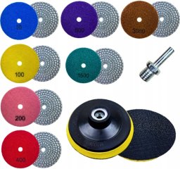 Stabilus ZESTAW DO POLEROWANIA KAMIENIA 8w1; 100mm + TRZPIEŃ