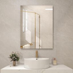 Lustro YRKE Byecold Lustro Łazienkowe 450W Ogrzewanie Podczerwień 80x60cm Panel IR