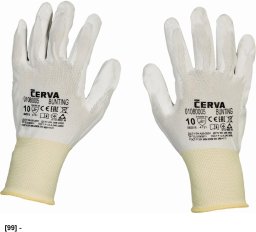 CERVA BUNTING - Rękawice dziane, bezszwowe, nylonowe z cienką warstwą poliuretanu w części chwytnej 9