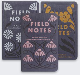 Make Notes Notes Field Notes Jesienne Kwiaty Linie 3 Pack