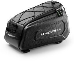 Wozinsky Sakwa torba rowerowa o sztywnej konstrukcji na bagażnik 9l - czarna Sakwa torba rowerowa o sztywnej konstrukcji na bagażnik 9l - czarna (5907769380570)