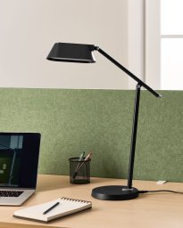 Lampka biurkowa Beliani Lampa biurkowa LED LEONIS Ze ściemniaczem Czarny