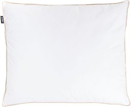 Beliani Poduszka trzykomorowa ETNA Niska Kacze pióra i puch 50 x 60 cm Biały (673261 Bel)