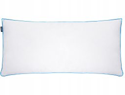Beliani Poduszka ANETO Niska Kacze pióra i puch 40 x 80 cm Biały