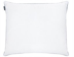 Beliani Poduszka trzykomorowa TEIDE Niska Kacze pióra i puch 50 x 60 cm Biały