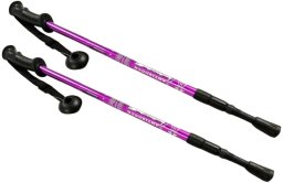 Eurobatt Kije aluminiowe Nordic Walking 65-135cm fioletowe (447)