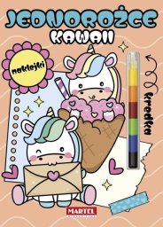 Martel Modułowa kredka. Kawaii jednorożce z naklejkami