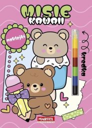 Martel Modułowa kredka. Kawaii misie z naklejkami