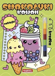 Martel Modułowa kredka. Kawaii smakołyki z naklejkami