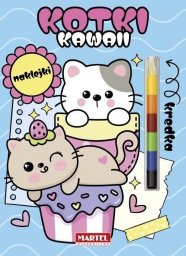 Martel Modułowa kredka. Kawaii kotki z naklejkami