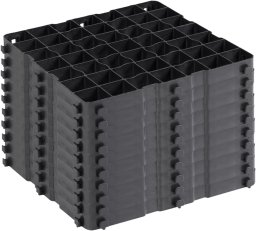 GardenPlus Kratka Trawnikowa Czarna Geokrata Parkingowa Ogrodowa 50x50x5cm 300T 10 szt