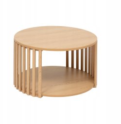5five Stolik kawowy lamele, okrągły SLAT, 60 cm
