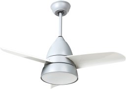 Lampa sufitowa Beliani Wentylator sufitowy z lampą STRAWBERRY z pilotem LED Szary (683867 Bel)