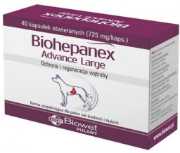 BIOWET Biohepanex Advance Large dla psów ras dużych i średnich 40 kaps.