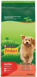 Friskies Friskies Active Karma dla dorosłych psów z wołowiną i warzywami 15 kg