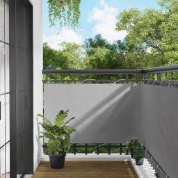 vidaXL vidaXL Ekran balkonowy Jasnoszary 100 x 700 cm Materiał Oxford