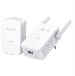 Adapter powerline TP-Link Mercusys MP510 KIT V1 - Powerline-Adapter-Kit 1GbE, HomePlug AV (HPAV), HomePlug AV (HPAV) 2.0 - do gniazdka (opakowanie z 2)