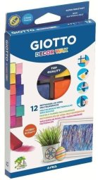 Giotto Kredki woskowe prostokątne 12 kolorów GIOTTO
