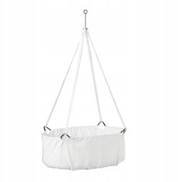 Leander Classic™ cradle, long hanging straps 4 pcs – white