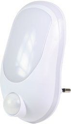 Lampka wtykowa do gniazdka Ranex Night light LED, Plug in night-light, White, Plastic, Children''s room, IP20, LED 6000.293 (8711387104060)