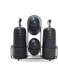 Maestro Ceramiczny zestaw do przypraw 5-ele Line Work MAESTRO MR-20006-04S