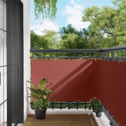 vidaXL vidaXL Ekran balkonowy terakota 100 x 800 cm Materiał Oxford