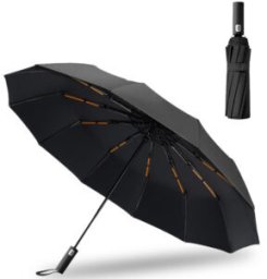 Renew Force PARASOL WIATROSZCZELNY SKŁADANY PARASOLKA MĘSKA DAMSKA 12 RAMION +POKROWIEC