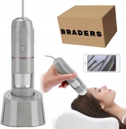 Thymuskin Detektor Skóry Głowy i Włosów 5-200X Analizator Trychologiczny Wypadanie