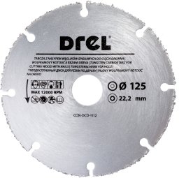 Drel DREL Piła tarczowa 125x22.23mm z węglikiem do drewna z gwoździami palet