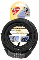 Profast Zabezpieczenie rowerowe na szyfr linka BIKE OK 1x180cm