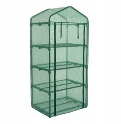 Majowo Mini szklarnia foliowa, 4 piętrowa, 68 x 49 x 158 cm