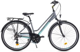 Onilus Rower damski trekkingowy Onilus Naila 2.0 28 cali 19" szary 19"