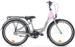 Onilus Rower młodzieżowy Onilus Nena 24/12" szary-róż 24"