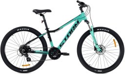 Storm Rower damski MTB Storm Shark 2.0 HD koła 27,5 cala rama 15 cali turkusowo-czarny 15"