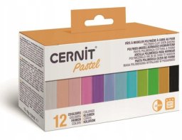Cernit Modelina kolory pastelowe 12x25g