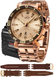 Zegarek Vostok Europe Zegarek męski Vostok Europe NH35A-575B281B różowe złoto