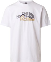 The North Face Koszulka M Mountain Line Regular Tee męska : Kolor - Biały, Rozmiar - M