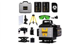 BESTEN Poziomica laserowa BE0002848 4D 16 linii zielony laser 532 nm statyw 118 cm zestaw PRO 1 szt. (0001-00021-07361)
