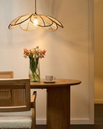 Lampa wisząca Beliani NIGUA Rattan Naturalny (633085 Bel)