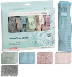 Koopman Ściereczki uniwersalne z mikrofibry zestaw 5 sztuk 30x30 cm