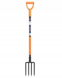 PSB Widły ogrodnicze 4-zębne stalowe do ziemi ogrodu wzmocnione 130 cm