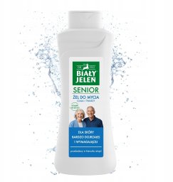 Pollena Biały Jeleń Senior Żel do mycia ciała i twarzy 750 ml