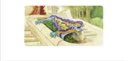 DA VINCI Karnet 12x23 cm + koperta Gaudi PARC GUELL