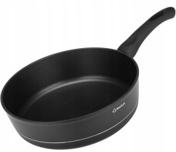 Patelnia Galicja Patelnia tradycyjna głęboka nieprzywierająca aluminiowa czarna Royal 26cm
