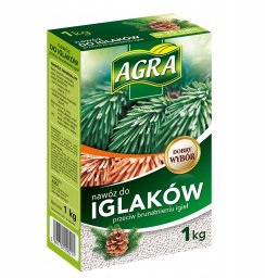 Agrecol Agra nawóz do iglaków przeciw brunatnieniu igieł granulowany 1 kg